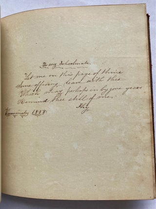 1850s FRIENDSHIP ALBUM - HANDWRITTEN NOTES to REBECCA PARRY - PENNSYLVANIA