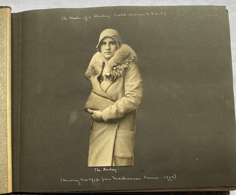Item #619 1926-1931 PHOTO ALBUM WOMAN TRAVELER CANADA EGYPT HAWAII etc CRUISES