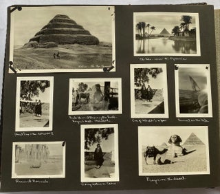 1926-1931 PHOTO ALBUM WOMAN TRAVELER CANADA EGYPT HAWAII etc CRUISES