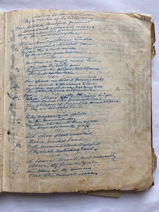 EARLY 1900s HANDWRITTEN COPY BOOK w/ RACIST CONNOTATIONS