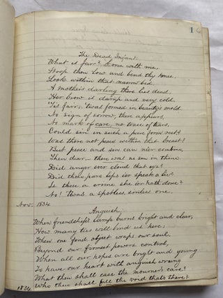 HANDWRITTEN POETICAL WORKS of HENRIETTA LIGHTHIPE - ORIGINAL WORK by a WOMAN