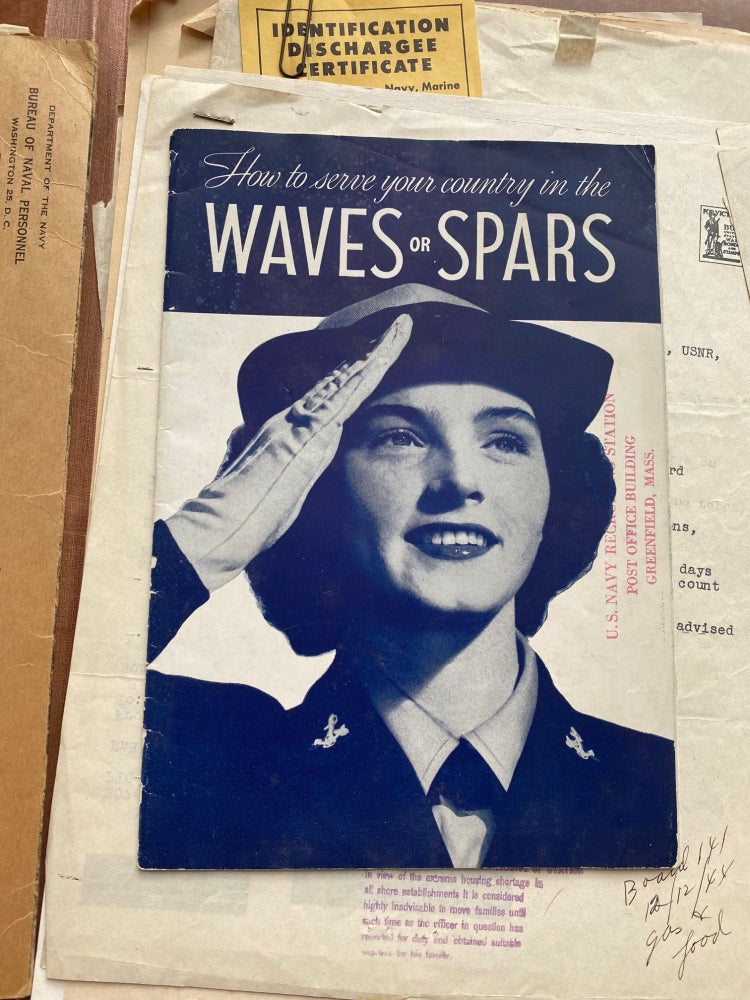 Item #634 WOMAN in the SERVICE - 1943-1945 NAVY WAVES WWII SERVICE RECORDS