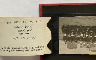 1945 WWII PC 807 US NAVY CREW in CHINA JAPAN and CALIFORNIA PHOTO ALBUM