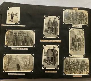 1910s WHIMSICAL PHOTO ALBUM AMUSINGLY CAPTIONED - WWI - FAMILY and FRIENDS 700 PICS