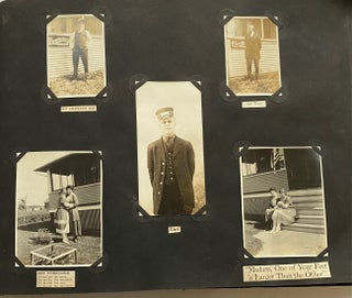 1910s WHIMSICAL PHOTO ALBUM AMUSINGLY CAPTIONED - WWI - FAMILY and FRIENDS 700 PICS