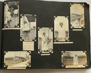 1910s WHIMSICAL PHOTO ALBUM AMUSINGLY CAPTIONED - WWI - FAMILY and FRIENDS 700 PICS