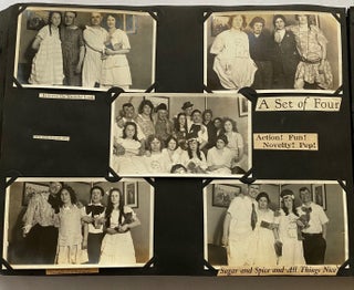 1910s WHIMSICAL PHOTO ALBUM AMUSINGLY CAPTIONED - WWI - FAMILY and FRIENDS 700 PICS