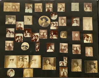 1910s WHIMSICAL PHOTO ALBUM AMUSINGLY CAPTIONED - WWI - FAMILY and FRIENDS 700 PICS