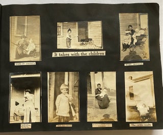 1910s WHIMSICAL PHOTO ALBUM AMUSINGLY CAPTIONED - WWI - FAMILY and FRIENDS 700 PICS