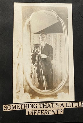 1910s WHIMSICAL PHOTO ALBUM AMUSINGLY CAPTIONED - WWI - FAMILY and FRIENDS 700 PICS