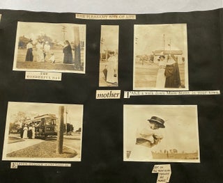 1910s WHIMSICAL PHOTO ALBUM AMUSINGLY CAPTIONED - WWI - FAMILY and FRIENDS 700 PICS