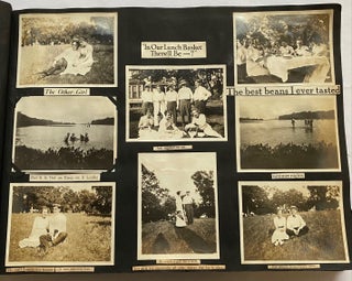 1910s WHIMSICAL PHOTO ALBUM AMUSINGLY CAPTIONED - WWI - FAMILY and FRIENDS 700 PICS