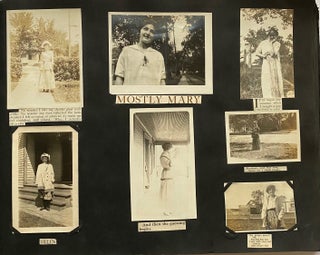 1910s WHIMSICAL PHOTO ALBUM AMUSINGLY CAPTIONED - WWI - FAMILY and FRIENDS 700 PICS