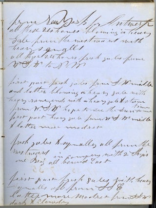 SEA CAPTAIN SALEM O. NORTON LOG BOOK 1855-1862