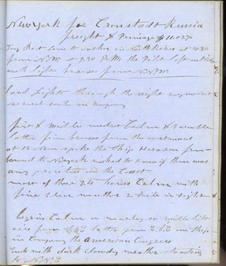 SEA CAPTAIN SALEM O. NORTON LOG BOOK 1855-1862