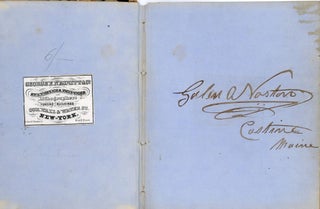 SEA CAPTAIN SALEM O. NORTON LOG BOOK 1855-1862