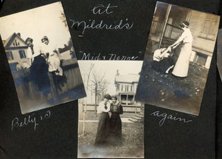 Item #658 1910s SHURTLEFF COLLEGE ALTON ILLINOIS - FEMALE STUDENT - PHOTO ALBUM