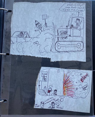 AMUSING SKETCHES DRAWN by POLAROID EMPLOYEE in the 1970s
