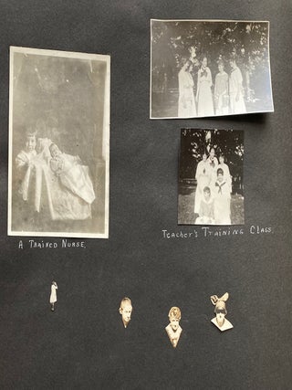 DES MOINE IOWA WOMAN at HIGH SCHOOL & COLLEGE 1915-1923 PHOTO ALBUM