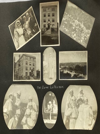 DES MOINE IOWA WOMAN at HIGH SCHOOL & COLLEGE 1915-1923 PHOTO ALBUM