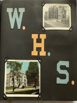 DES MOINE IOWA WOMAN at HIGH SCHOOL & COLLEGE 1915-1923 PHOTO ALBUM
