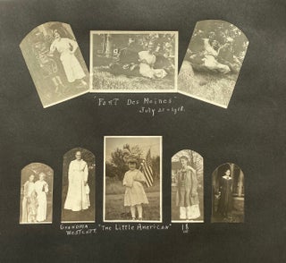 DES MOINE IOWA WOMAN at HIGH SCHOOL & COLLEGE 1915-1923 PHOTO ALBUM