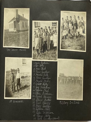 DES MOINE IOWA WOMAN at HIGH SCHOOL & COLLEGE 1915-1923 PHOTO ALBUM