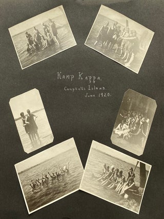 DES MOINE IOWA WOMAN at HIGH SCHOOL & COLLEGE 1915-1923 PHOTO ALBUM