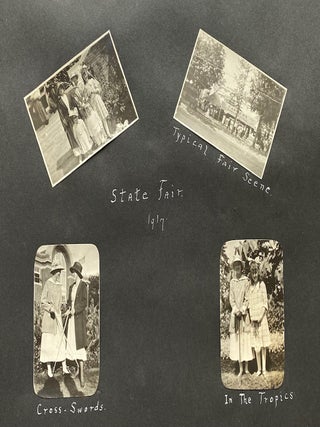 DES MOINE IOWA WOMAN at HIGH SCHOOL & COLLEGE 1915-1923 PHOTO ALBUM