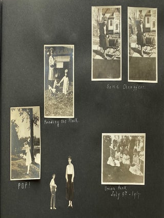 DES MOINE IOWA WOMAN at HIGH SCHOOL & COLLEGE 1915-1923 PHOTO ALBUM