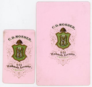 SAME GIRL - CDV and CABINET CARD PHOTO by MOSHER, CHICAGO