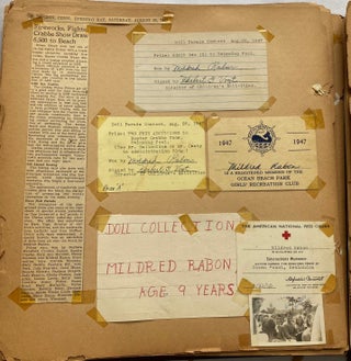 NEW LONDON, CT GIRL GROWS UP SCRAPBOOKS 1930s - 1950s