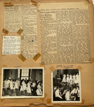 NEW LONDON, CT GIRL GROWS UP SCRAPBOOKS 1930s - 1950s