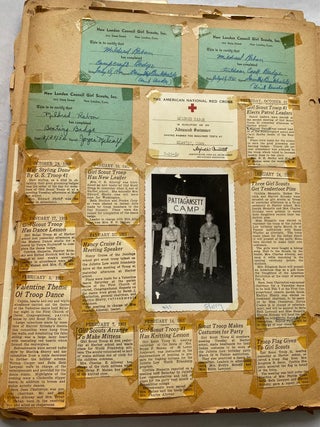NEW LONDON, CT GIRL GROWS UP SCRAPBOOKS 1930s - 1950s
