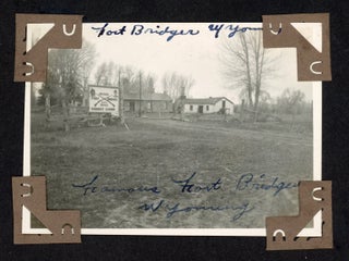 1920s SOAP SALESMAN TRAVELS TO WYOMING COLORADO UTAH etc PHOTO ALBUM