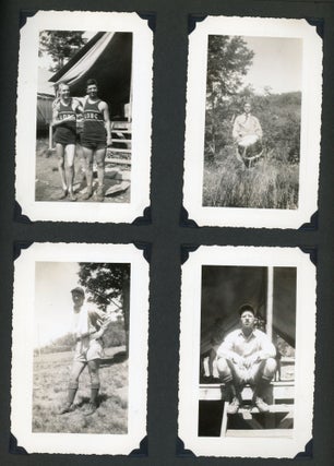 BOYS SUMMER CAMP 1930s - 1950s PHOTO ALBUM