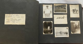 WWII PHOTO ALBUM - PHILIPPINES, URUGUAY, TUNISIA, ITALY - KEPT BY A WOMAN?