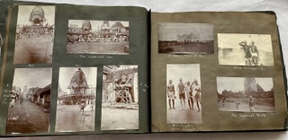 1910s INDIA PHOTO ALBUM - EX-PATS WORKING FOR ANGUS JUTE CO., CALCUTTA
