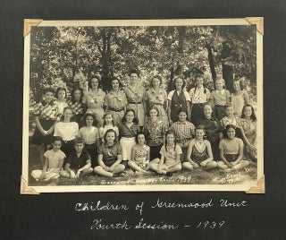 c. 1940 GIRL SCOUT CAMP PHOTO ALBUM by CHICAGO GIRL BUDDING PHOTOGRAPHER