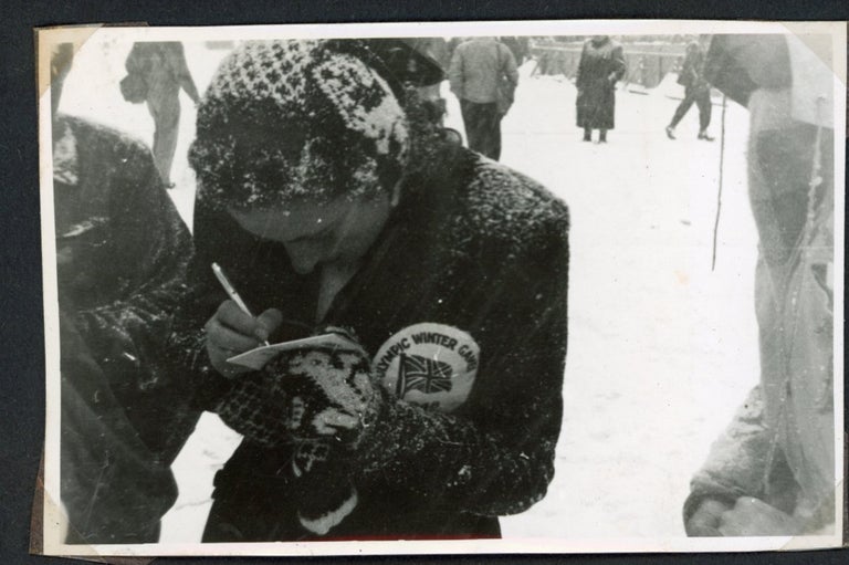 Item #722 1948 WINTER OLYMPICS WOMEN SKIING PHOTO ALBUM
