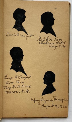HAND-CUT SILHOUETTE ALBUMS EARLY 1930s