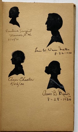 HAND-CUT SILHOUETTE ALBUMS EARLY 1930s