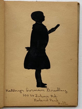 HAND-CUT SILHOUETTE ALBUMS EARLY 1930s