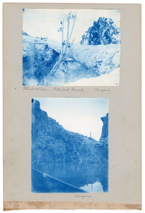 ARIZONA - EARLY 1900s CYANOTYPE PHOTO ALBUM PAGE