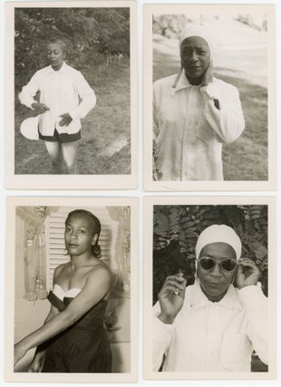 Item #738 SOMEONE'S MUSE - AFRICAN AMERICAN WOMAN POSES FOR THE CAMERA PHOTO LOT