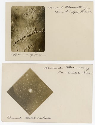 Item #741 HARVARD OBSERVATORY PHOTOS THROUGH a TELESCOPE - c. 1910 REAL PHOTO POSTCARDS - ASTRONOMY