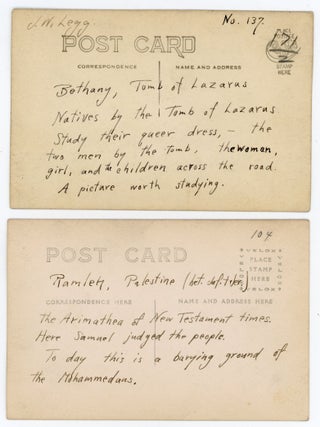 PALESTINE - IDENTIFIED REAL PHOTO POSTCARDS FROM 1913