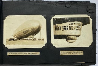 Item #766 GRAF ZEPPELIN 1st PASSENGER FLIGHT, ALASKA, GRENADA, NYC SAILOR'S PHOTO ALBUM 1924-1930
