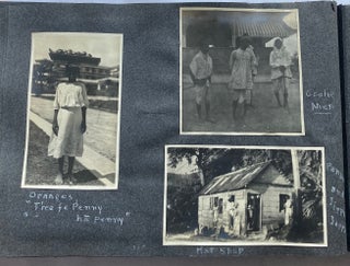 1910-1912 PHOTO ALBUM - WEST INDIES, JAMAICA, NOVA SCOTIA, MA, NH