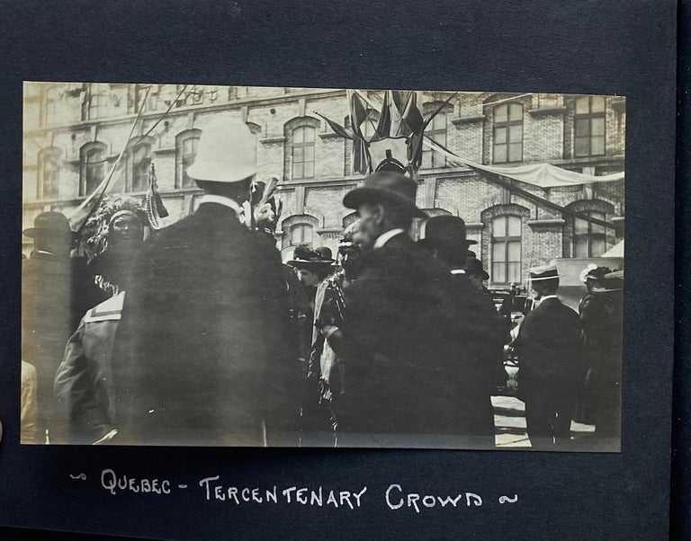 Item #768 SAILING TRIP FROM U.S. TO CANADA FOR 1908 QUEBEC TERCENTENARY PHOTO ALBUM
